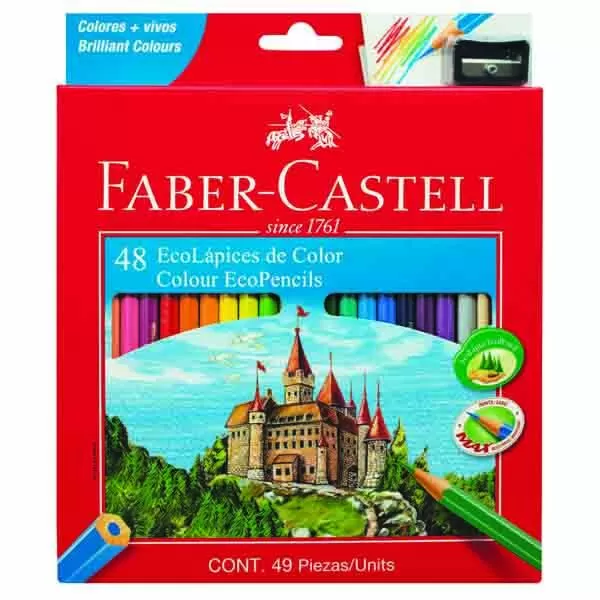 LAPIZ COLOR FABER CASTEL LARGO X 48U