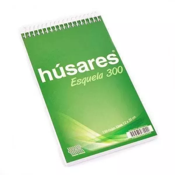 ESQUELA 300 ESPIRAL HUSARES LISO X 150H