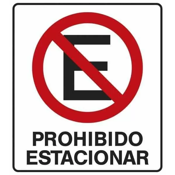 CARTEL PVC PROHIBIDO PASAR