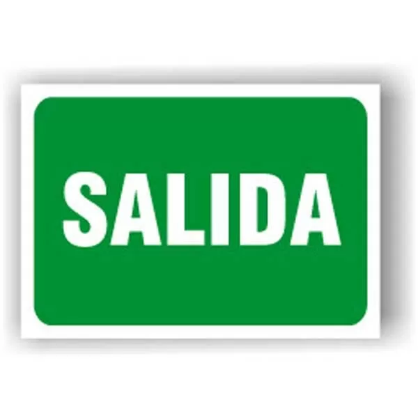 CARTEL PVC SALIDA