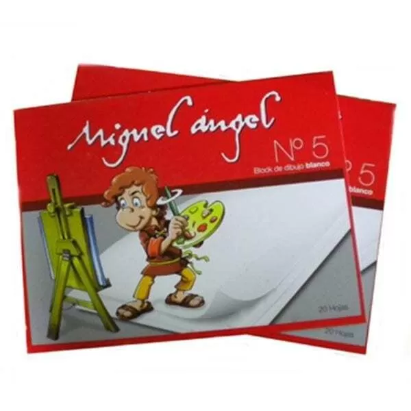 BLOCK DIBUJO MIGUEL ANGEL N°5 BLANCO 20H
