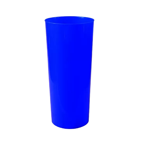 VASO TRAGO LARGO PP AZUL KOVALPLAST