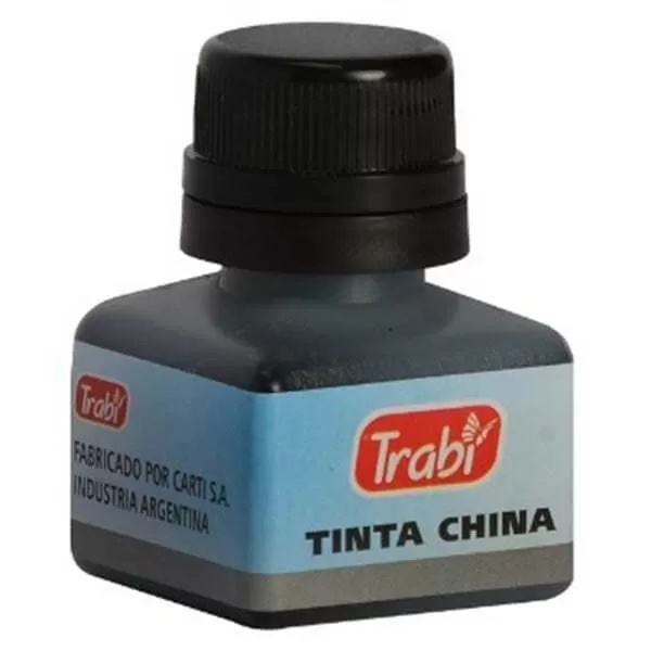 TINTA CHINA TRABI 15CC NEGRO