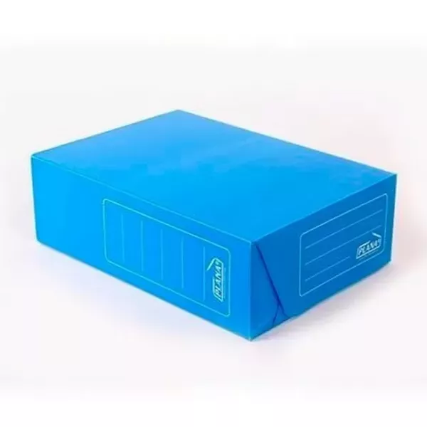 CAJA PLAST. PLANA OF. 12 TV AZUL 701