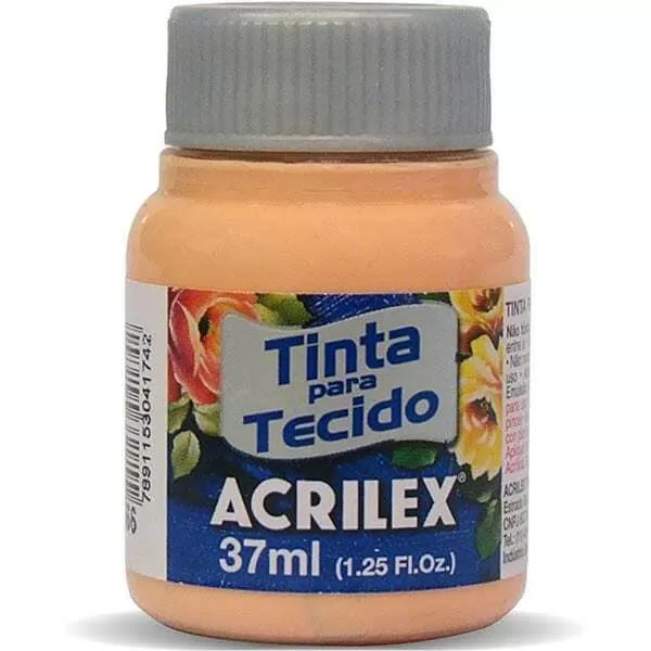 PINTURA TELA ACRILEX 37ML PESSEGO 566