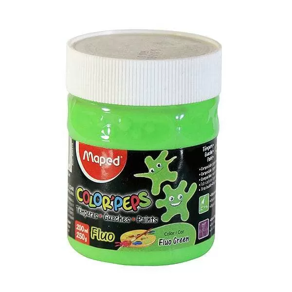 TEMPERA COLORPEPS POTE 250G VERDE FLUO