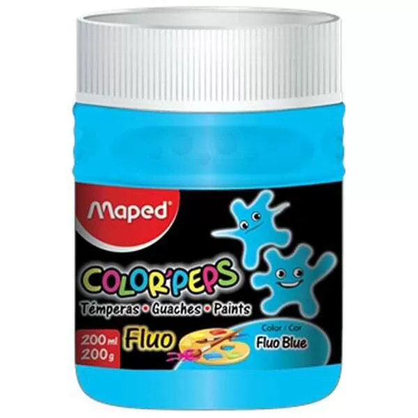 TEMPERA COLORPEPS POTE 250G AZUL FLUO