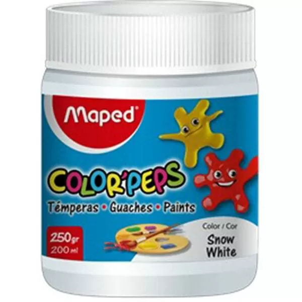 TEMPERA COLORPEPS POTE 250G BLANCO NIEVE