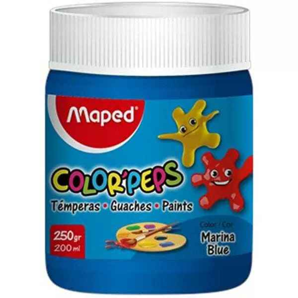 TEMPERA COLORPEPS POTE 250G AZUL MARINO