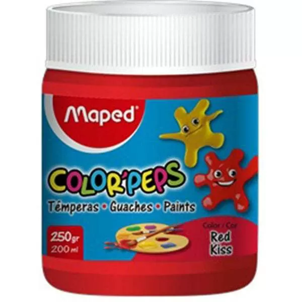 TEMPERA COLORPEPS POTE 250G ROJO BESO