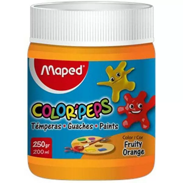 TEMPERA COLORPEPS POTE 250G NARANJA FR.