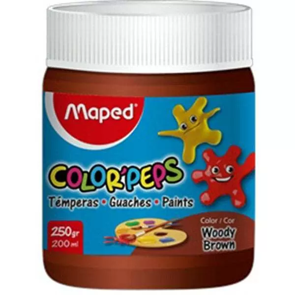 TEMPERA COLORPEPS POTE 250G MARRON MAD.