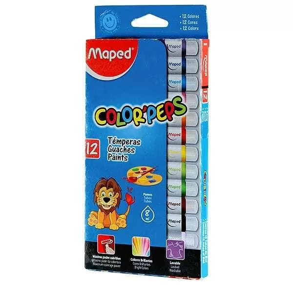 TEMPERA COLORPEPS 8ML X 12U COLOR SURT.