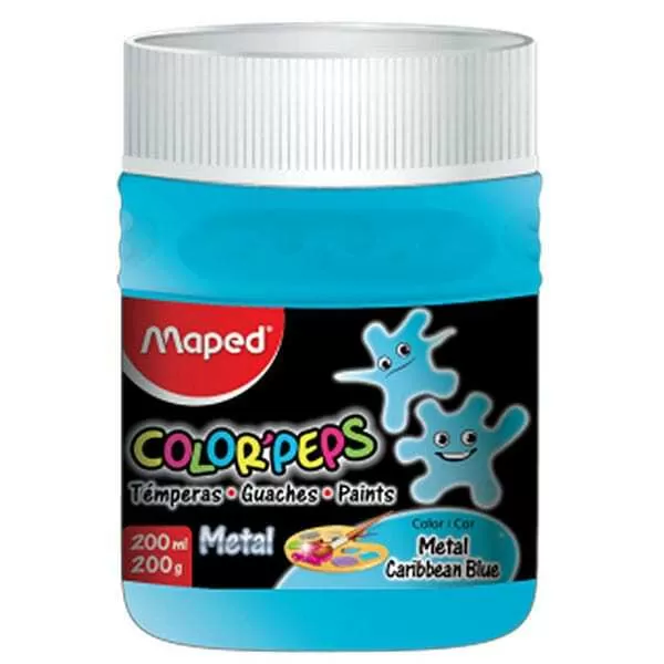 TEMPERA COLORPEPS POTE 250G BLUE CARIB. METAL