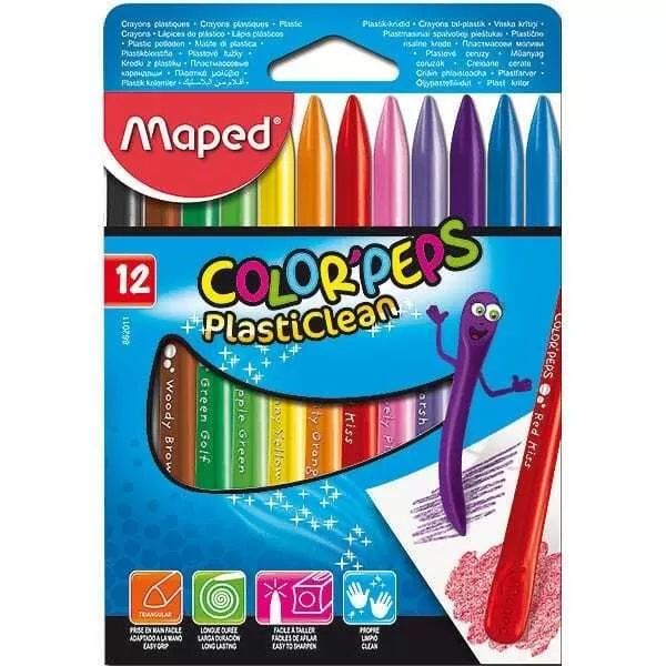 CERAS PLASTICAS COLORPEPS X 12U