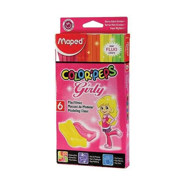 PLASTILINA COLORPEPS 26G X 6U GIRLY