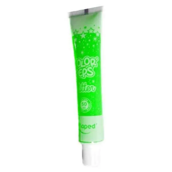 POMO GLITTER COLORPEPS 50ML VERDE FLUO