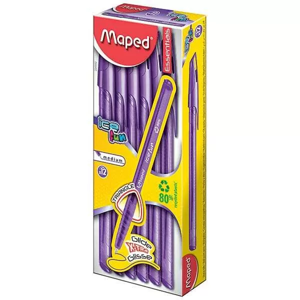 BOLIGRAFO MAPED ICE FUN VIOLETA