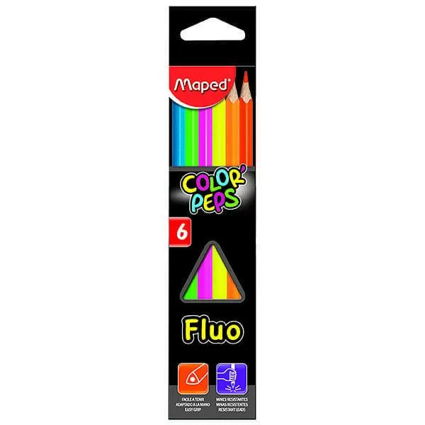 LAPIZ FLUO COLORPEPS X 6U