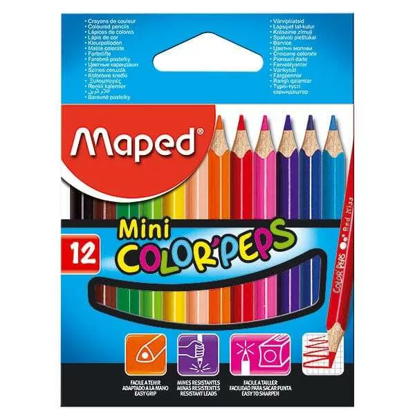 LAPIZ COLOR MINI COLORPEPS X 12U