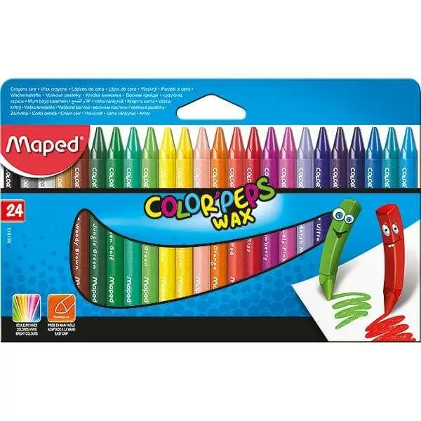 LAPIZ DE CERA COLORPEPS WAX X 24U