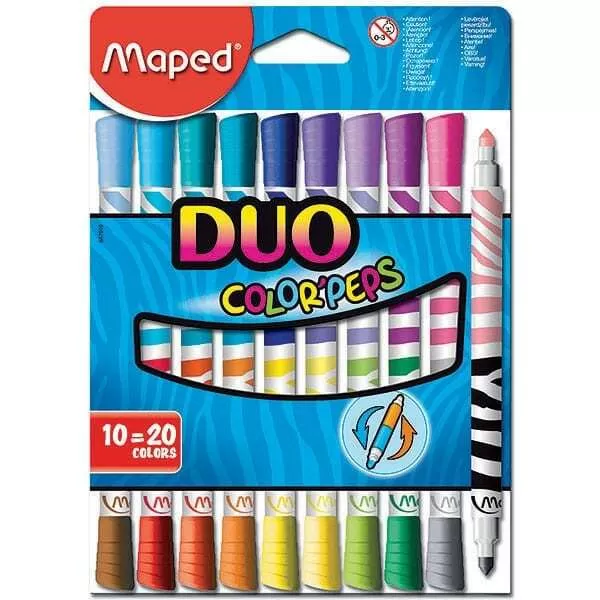ROTULADORES DUO COLORPEPS X 10U (20COL.)