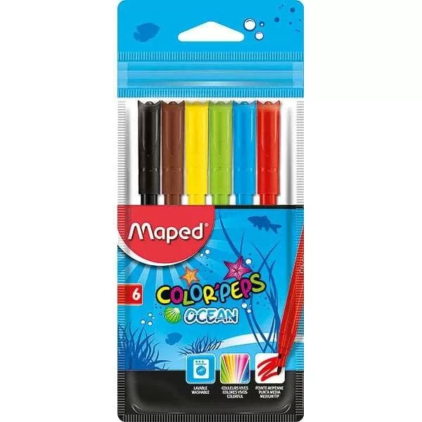 ROTULADORES COLORPEPS OCEAN X 6U