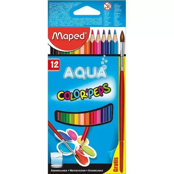 LAPIZ COLOR COLORPEPS AQUA X 12U