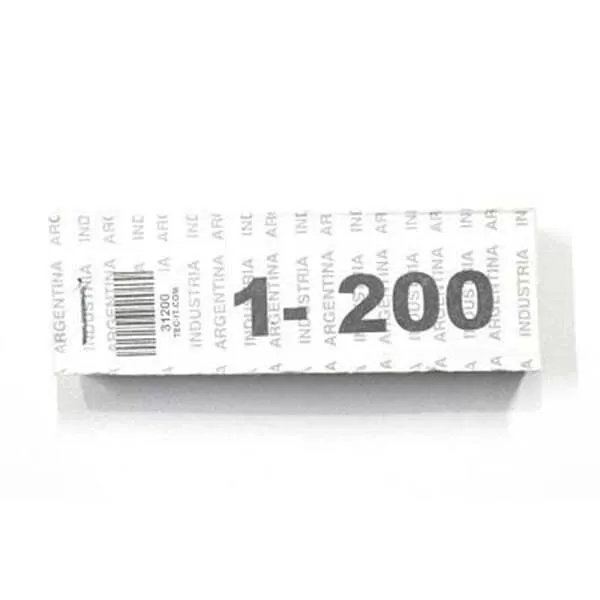 TALONARIO NUM. 0 A 200 X U.