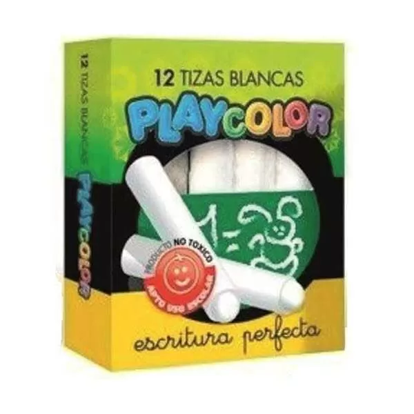 TIZAS BLANCAS PLAYCOLOR X 12U