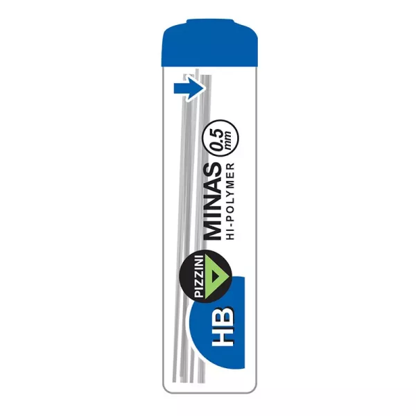 TUBO MINAS PIZZINI 0.5MM HB X 12U