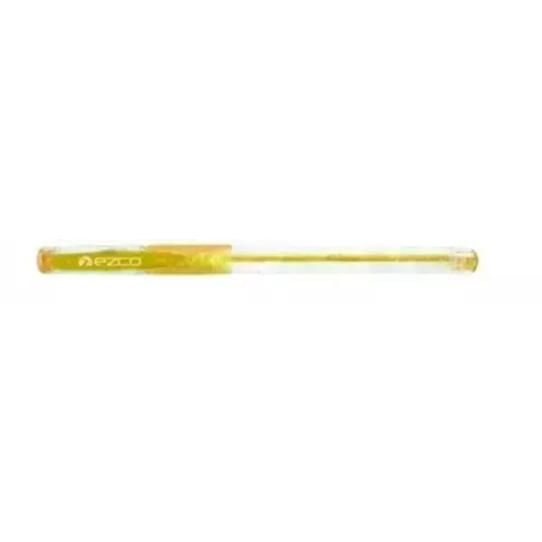 BOLIGRAFO EZCO GLITTER GEL 1MM AMARILLO