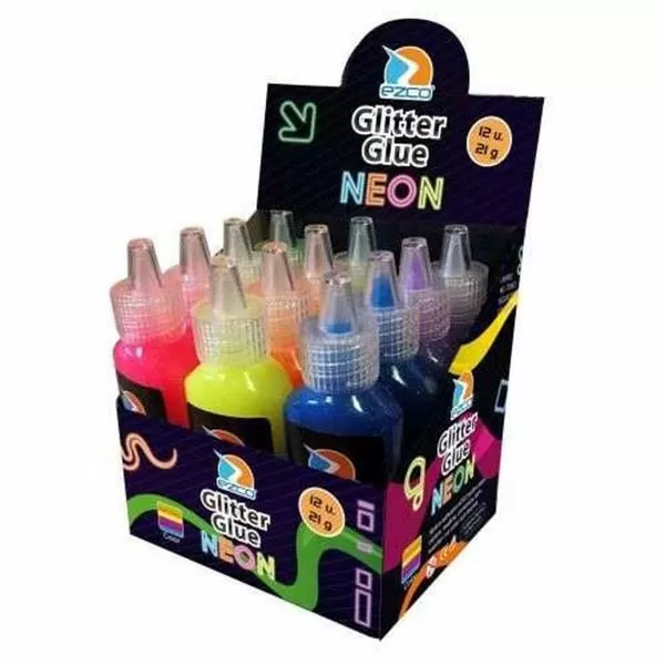 ADHESIVO EZCO GLITTER GLUE NEON 21G