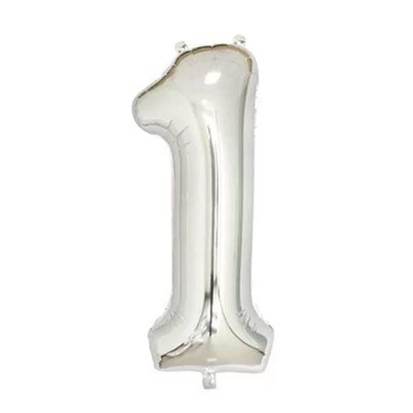 GLOBO N°1 PLATA METAL 14