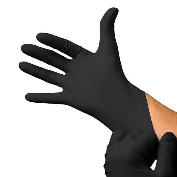 GUANTES NITRILO NEGRO REF. LARGE X 100U