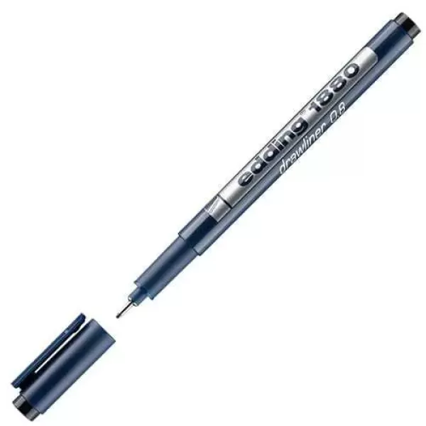 MARCADOR DRAWLINER NEGRO 1880 0.8 NEGRO