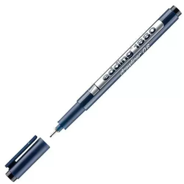 MARCADOR DRAWLINER EDDING 1880 0.6 NEGRO