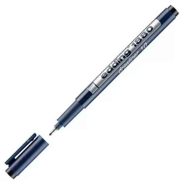 MARCADOR DRAWLINER EDDING 1880 1.0 NEGRO