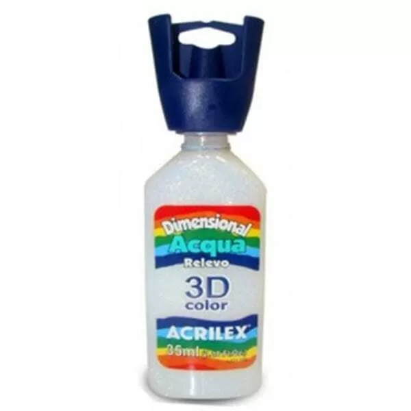 PINTURA DIM. 3D ACQ. ACRILEX 35ML NIEVE 845