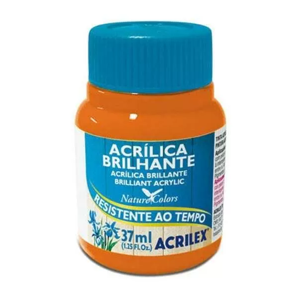 PINTURA ACR. BR. ACRILEX 37ML NARANJA 517