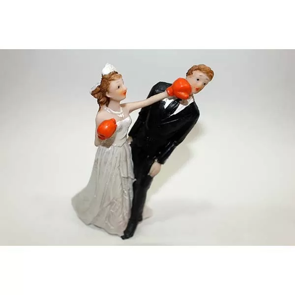 PAREJA NOVIOS BOX EN RESINA (7135-12)