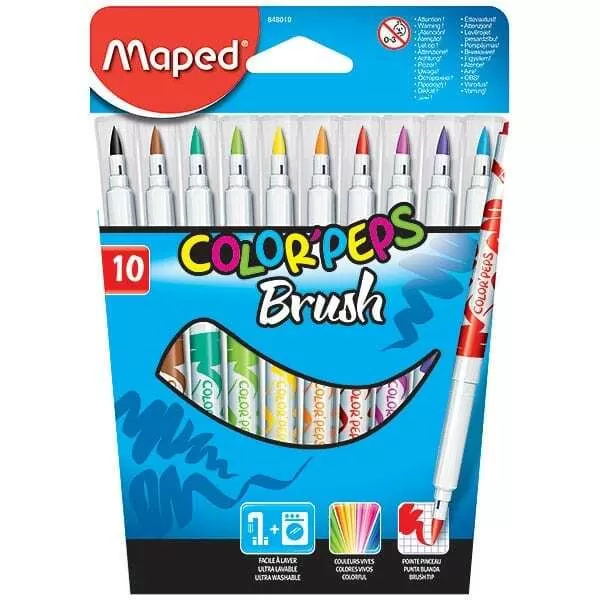 ROTULADORES COLORPEPS BRUSH X 10U