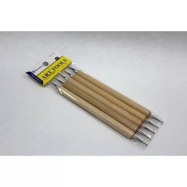 SET BOLILLOS MADERA DOBLES X 5U (21657-20)