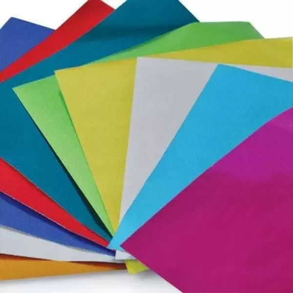 PAPEL GLACE METAL LUMA 10X10CM TACO X 100H