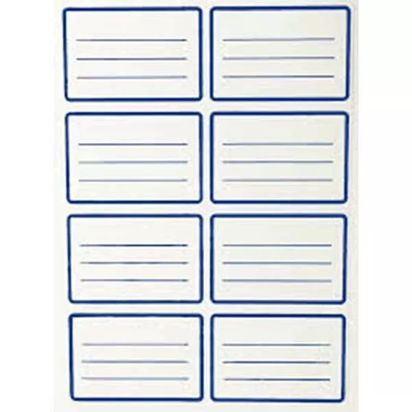 ETIQUETA ESCOLAR CARBOTYPE AZUL X 30H