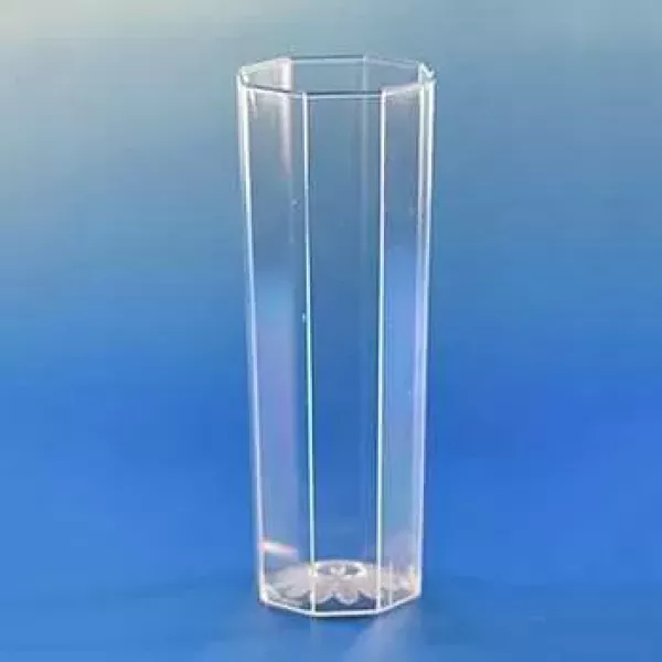 VASO TUBO OCTOGONAL CRISTAL BOYANO