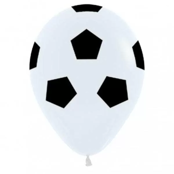 GLOBO BOMBUCHA 12 x 10u FUTBOL BCO/NEGRO