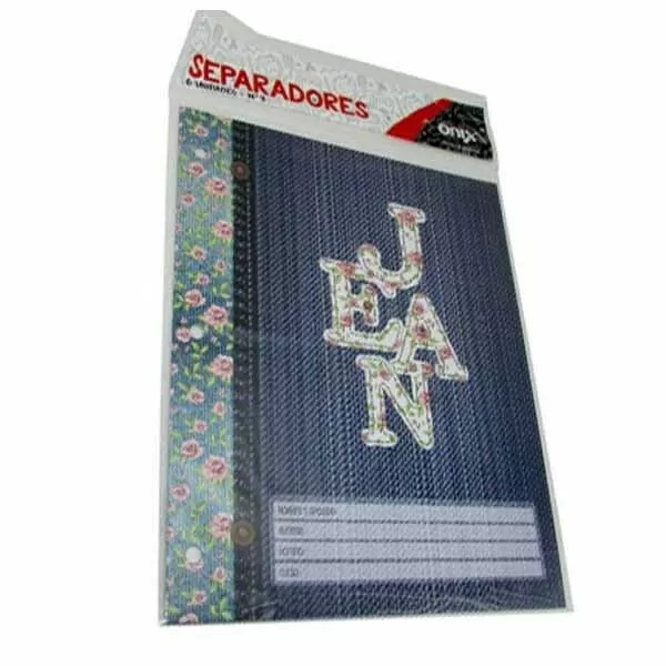 SEPARADORES MATERIA A4 ONIX X 6U