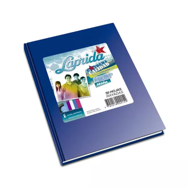 CUADERNO LAPRIDA ARAÑA AZUL 16X21 50H LS.