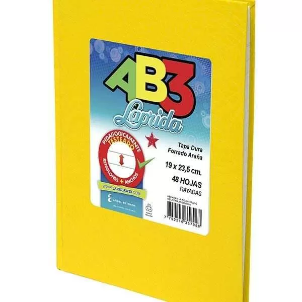 CUADERNO LAPRIDA AB3 ARAÑA AMARILLO 50H RA